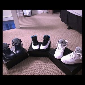 Three pairs of Jordans size 4.5